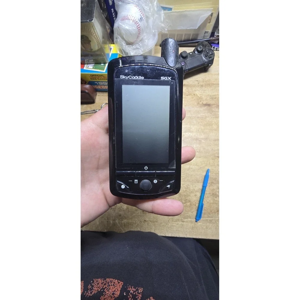 black SkyCaddie SGX handheld golf GPS rangefinder